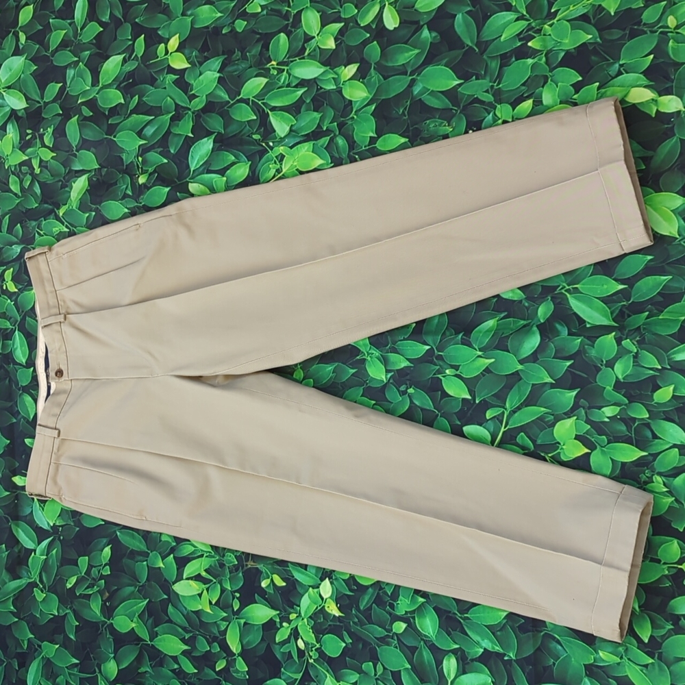Brooks Brothers Chinos/ Cream Colored Business Casual Dress Pants; Men's W34/L30